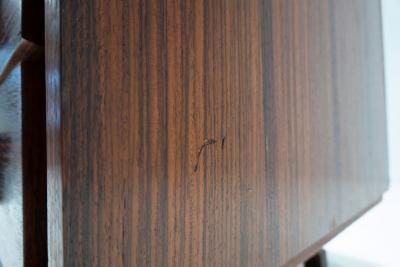 Mid Century Modern Italian Chest of Drawers Teak and Metal 1960s