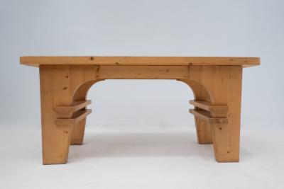 Mid Century Modern Italian Console Table in Pine