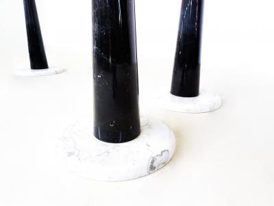 Mid Century Modern Italian Dining Table in Marble Glass