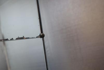 Mid Century Modern Italian Hallway Mirror with Console