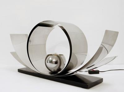 Mid Century Modern Italian Lotus Shaped Desk Lamp
