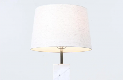 Mid Century Modern Italian Marble Table Lamp by Laurel