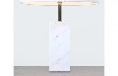 Mid Century Modern Italian Marble Table Lamp by Laurel