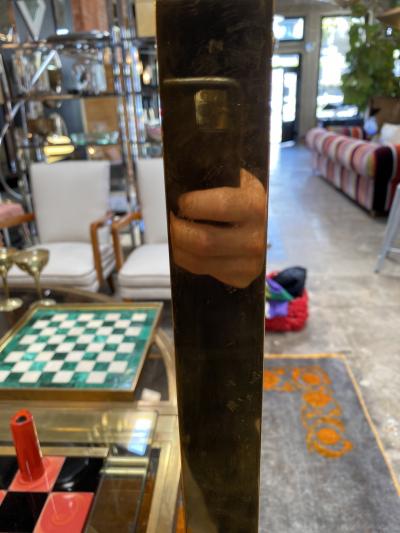 Mid Century Modern Italian Oversize Rectangular Wall Mirror Italy 1970