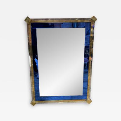 Mid Century Modern Italian Oversize Wall Mirror Italy 1950