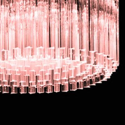 Mid Century Modern Italian Triedro Concava Chandelier