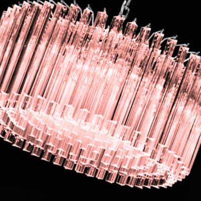 Mid Century Modern Italian Triedro Concava Chandelier