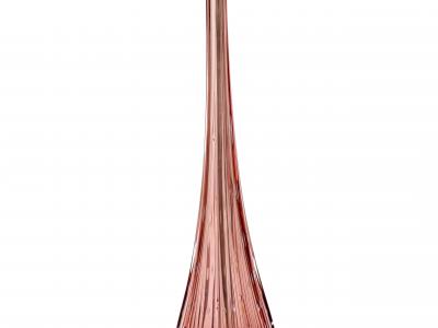 Mid Century Modern Italian Venetian Glass Ice Purple Gold Fleck Table Lamps