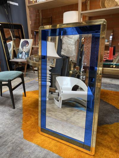 Mid Century Modern Italian Wall Mirror Italy 1970