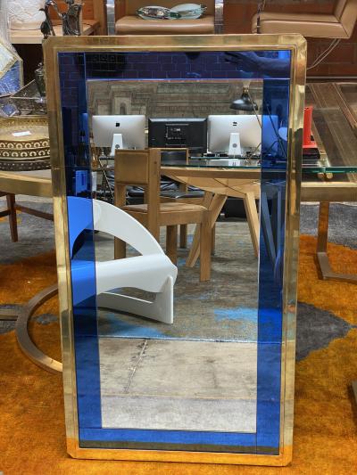 Mid Century Modern Italian Wall Mirror Italy 1970