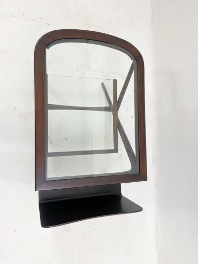 Mid Century Modern Italian Wooden Coffee Table Magazine Rack