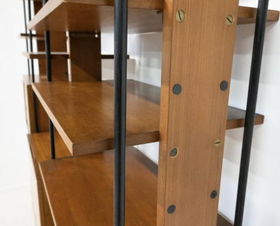 Mid Century Modern Italian Wooden Wall Unit 1960s