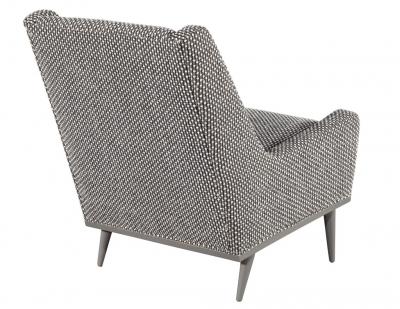 Mid Century Modern Lounge Chair in Gray Lacquer