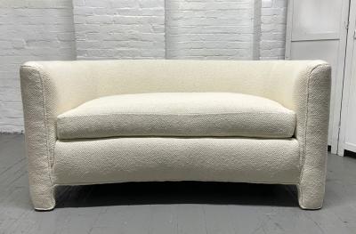 Mid Century Modern Loveseat in Boucl 