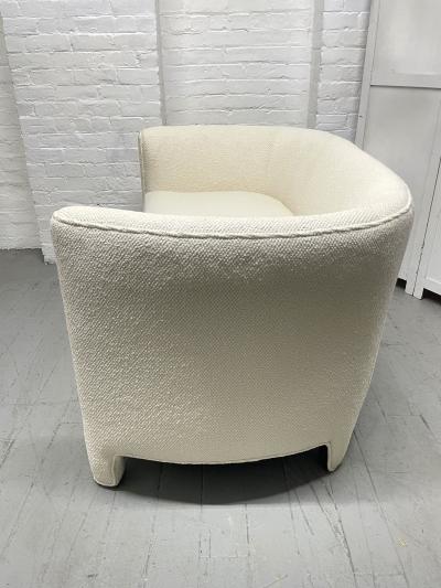 Mid Century Modern Loveseat in Boucl 