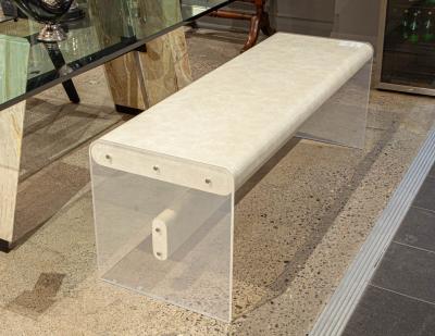 Mid Century Modern Lucite Bench