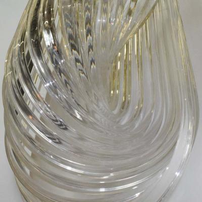 Mid Century Modern Lucite Loop Chandelier
