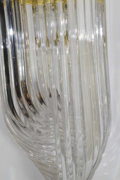Mid Century Modern Lucite Loop Chandelier