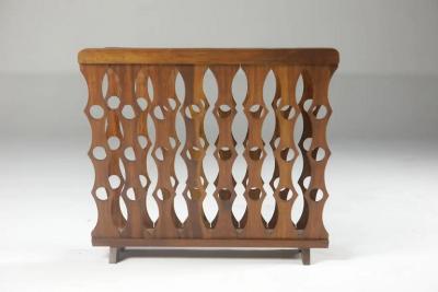 Mid Century Modern Magazine Rack by Brazilian Designer 1950s