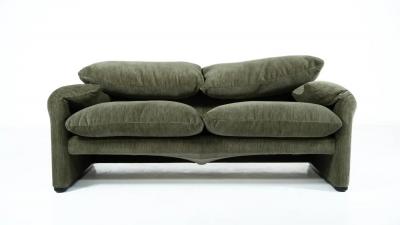 Mid Century Modern Maralunga Sofa by Vico Magistretti for Cassina