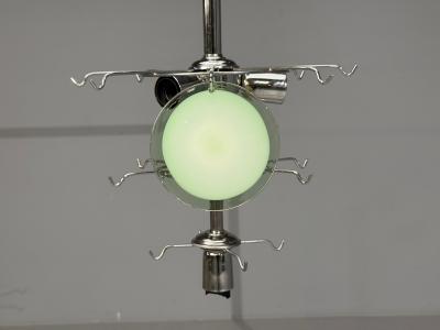 Mid Century Modern Mint Green Murano Glass Pendant Light 1960s