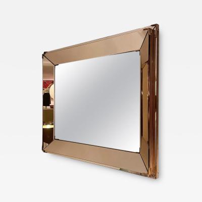 Mid Century Modern Mirror in the style of Jacques Adnet 1940s