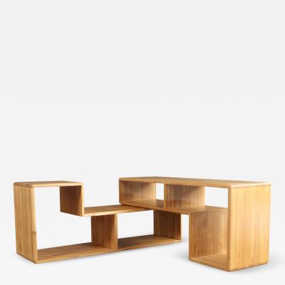 Mid Century Modern Modular Oak Bookshelves System