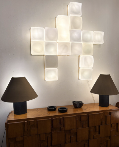 Mid Century Modern Modular Wall light Onda by Claudio Salocchi Lumenform