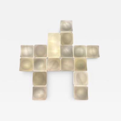 Mid Century Modern Modular Wall light Onda by Claudio Salocchi Lumenform