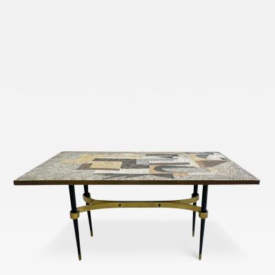 Mid Century Modern Mosaic Coffee Table 1970s