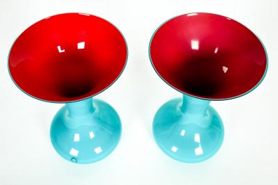 Mid Century Modern Murano Glass Decorative Pieces or Vases 