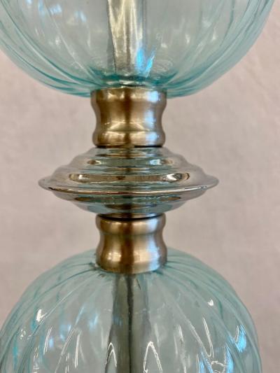 Mid Century Modern Murano Glass Standing Floor Lamp