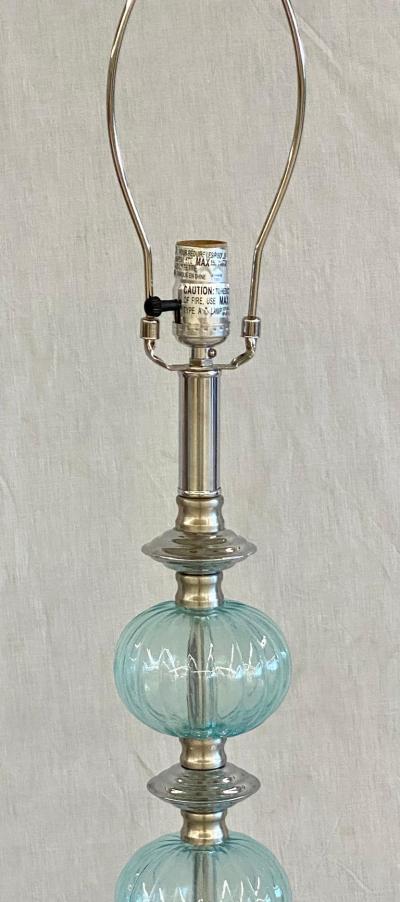 Mid Century Modern Murano Glass Standing Floor Lamp
