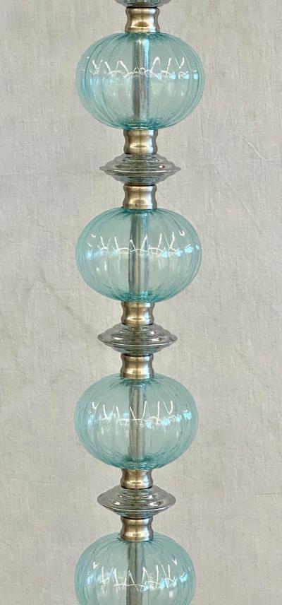 Mid Century Modern Murano Glass Standing Floor Lamp