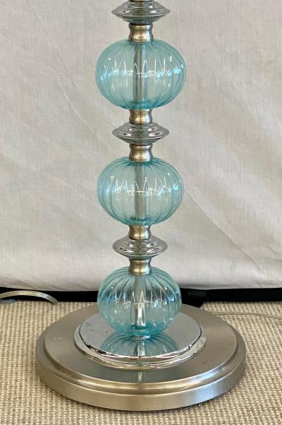 Mid Century Modern Murano Glass Standing Floor Lamp