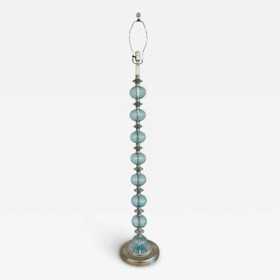 Mid Century Modern Murano Glass Standing Floor Lamp