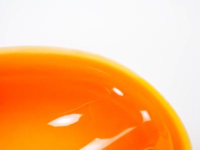 Mid Century Modern Murano Mouth Blown Geometric Shape Decorative Bowl Piece