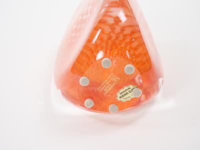 Mid Century Modern Murano Mouth Blown Geometric Shape Vase by Giampaolo Italy