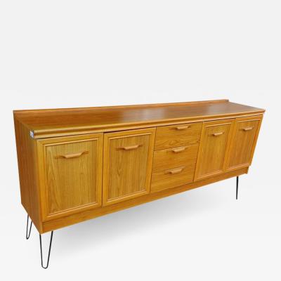 Mid Century Modern Oak Sideboard with Hair Pin Legs by Jentique