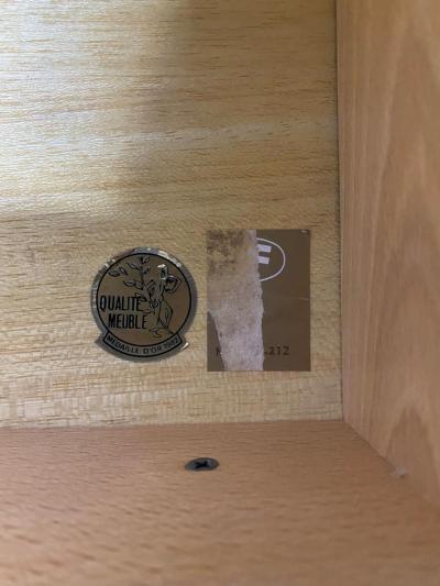 Mid Century Modern Off White Chest of Drawers