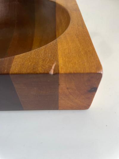 Mid Century Modern Ombr Wood Catchall