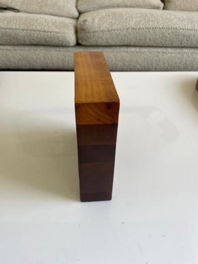 Mid Century Modern Ombr Wood Catchall
