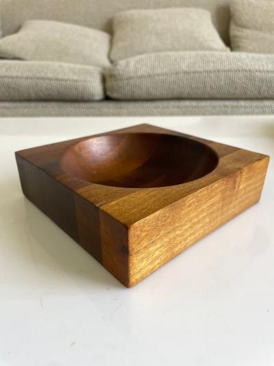 Mid Century Modern Ombr Wood Catchall