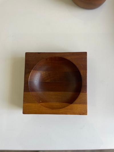 Mid Century Modern Ombr Wood Catchall