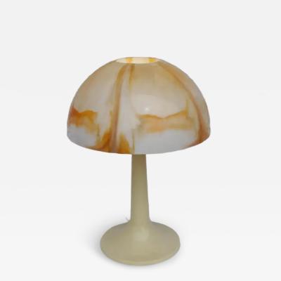 Mid Century Modern Orange Mushroom Lamps
