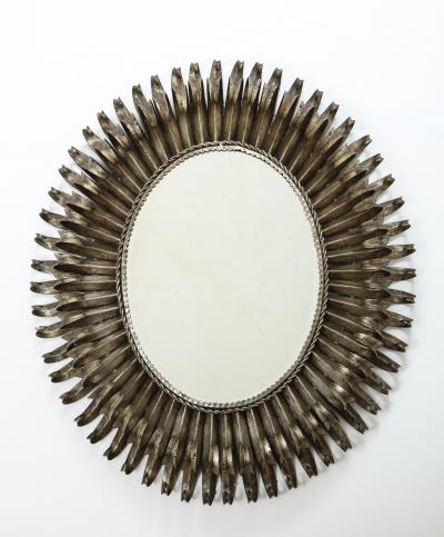 Mid Century Modern Oval Mirror 