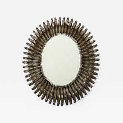 Mid Century Modern Oval Mirror 