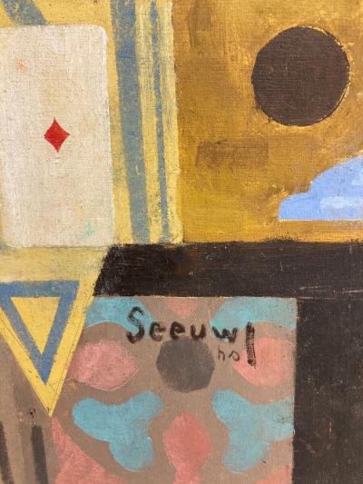 Mid Century Modern Painting by Jos Seeuws