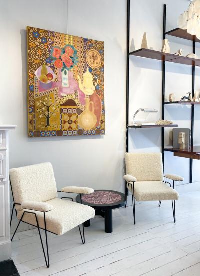 Mid Century Modern Painting by Jos Seeuws