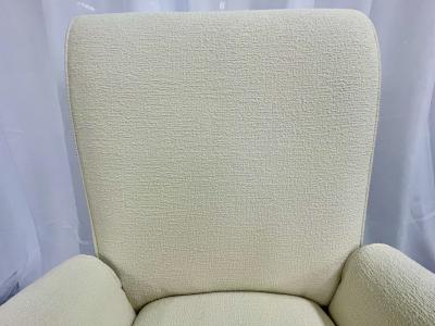 Mid Century Modern Pair Lounge Chairs Manner of Paolo Buffa Boucl 